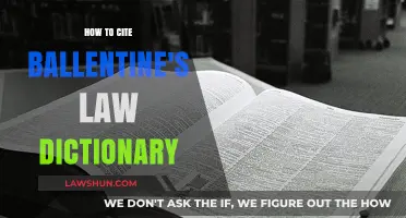 Mastering Legal Citations: How to Cite Ballentine's Law Dictionary