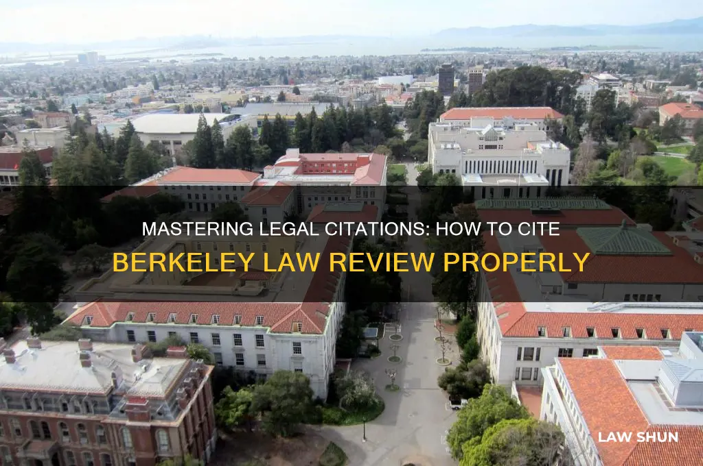 how to cite berkely law review