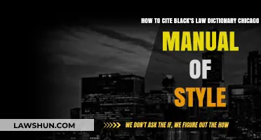Citing Black's Law Dictionary: Chicago Manual of Style Guide