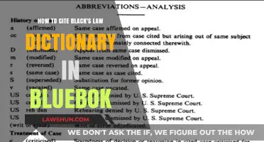 Citing Black's Law Dictionary in Bluebook: A Comprehensive Guide