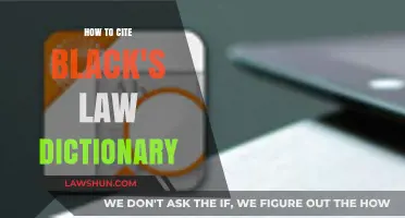 Mastering Legal Citations: How to Cite Black's Law Dictionary Properly