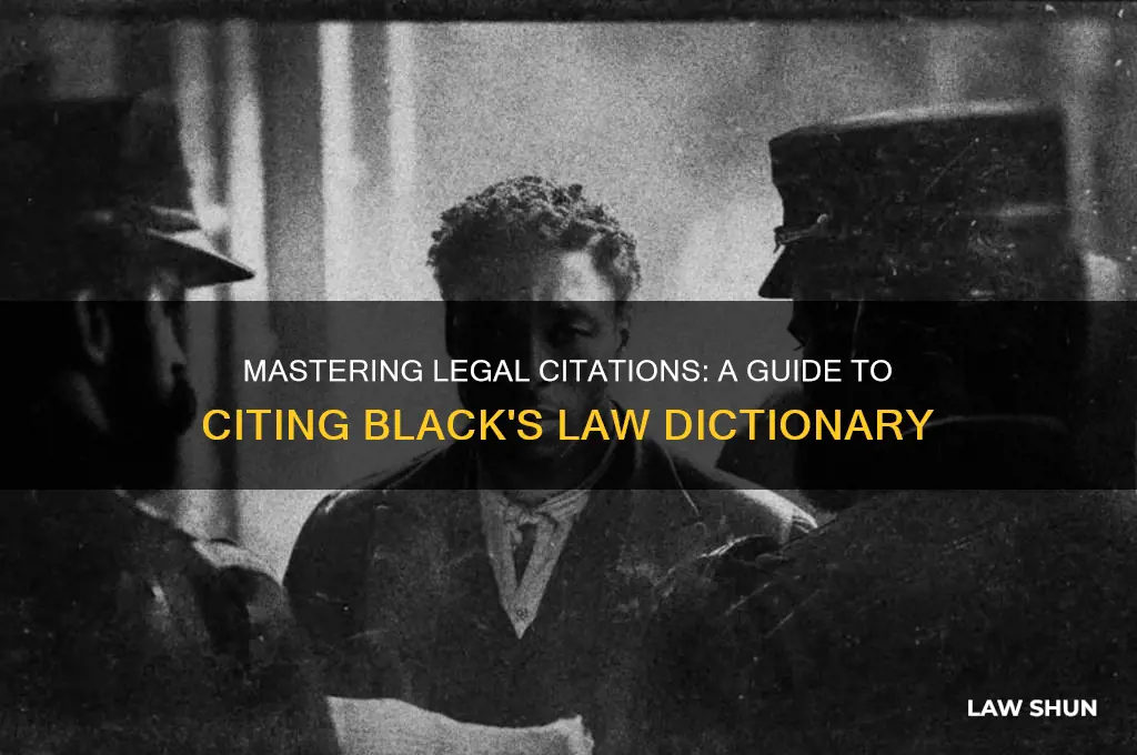 how to cite blacks law