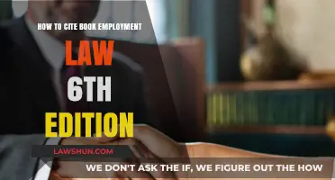 Citing Book Employment Law 6th Edition: A Comprehensive Guide