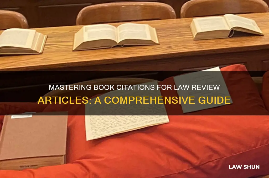 how to cite books for a law reivew article