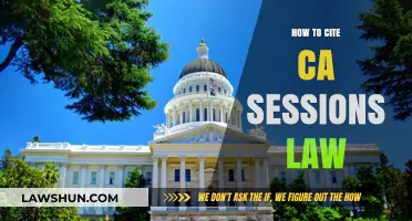 Mastering Legal Citations: A Guide to Citing CA Sessions Law