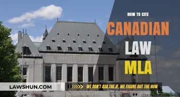 Citing Canadian Law in MLA: A Comprehensive Guide for Students