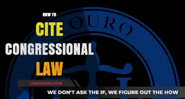 Mastering Legal Citations: A Guide to Citing Congressional Law