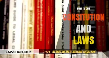 Mastering Legal Citations: A Guide to Citing Constitutions and Laws