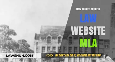 Citing Cornell Law School Website in MLA Format: A Guide