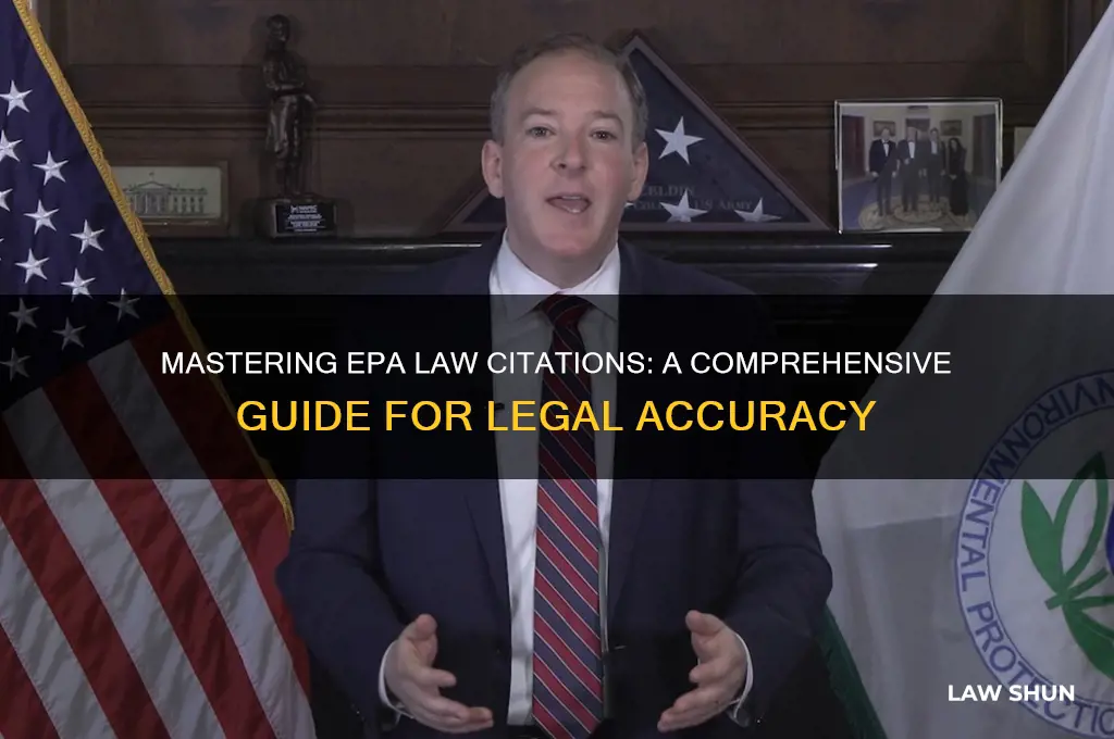 how to cite epa law