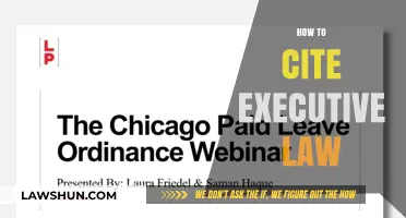 Mastering Legal Citations: A Guide to Citing Executive Law Properly