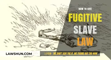 Citing the Fugitive Slave Law: A Comprehensive Guide for Researchers