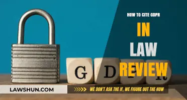 Citing GDPR in Law Reviews: Essential Guidelines for Legal Scholars