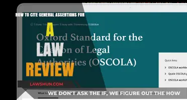 Mastering Legal Citations: Citing General Assertions in Law Reviews