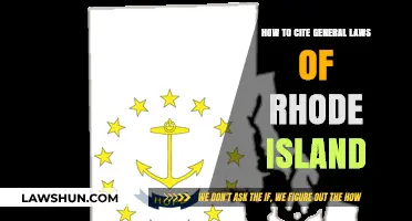 Mastering Citations: A Guide to Rhode Island General Laws