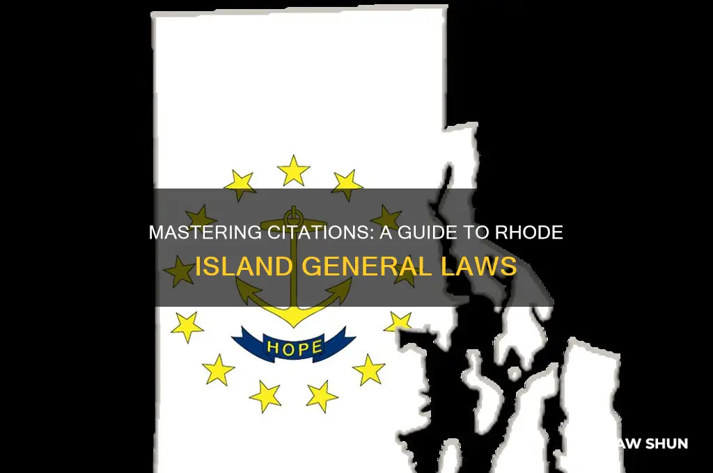 how to cite general laws of rhode island