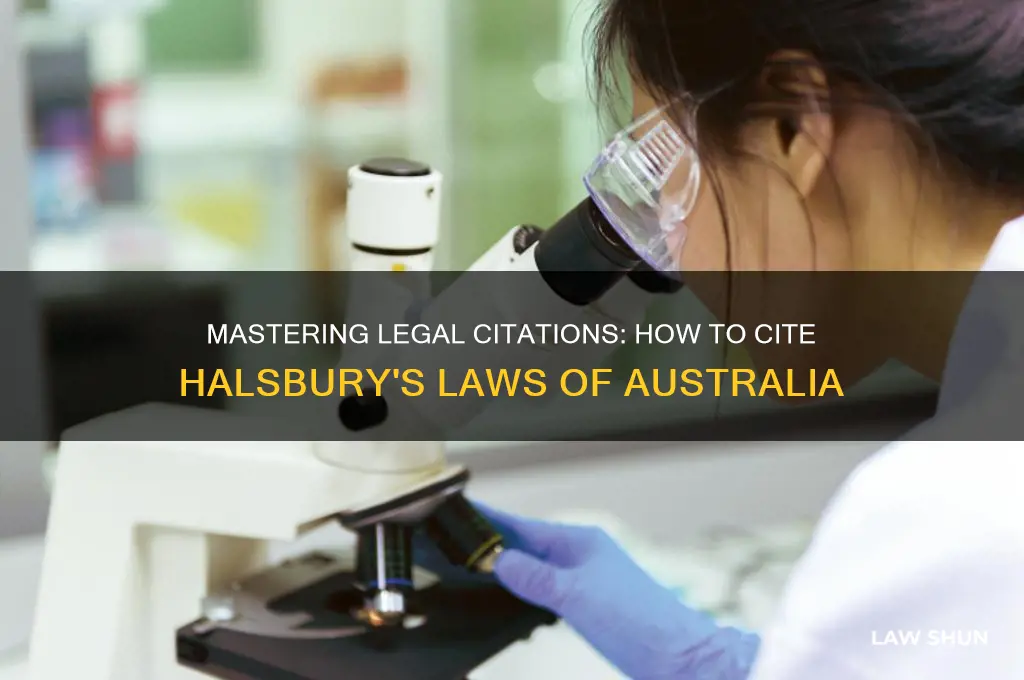 how to cite halsbury