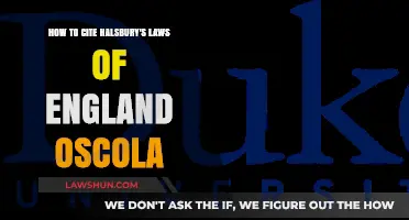 Citing Halsbury's Laws of England in OSCOLA: A Comprehensive Guide