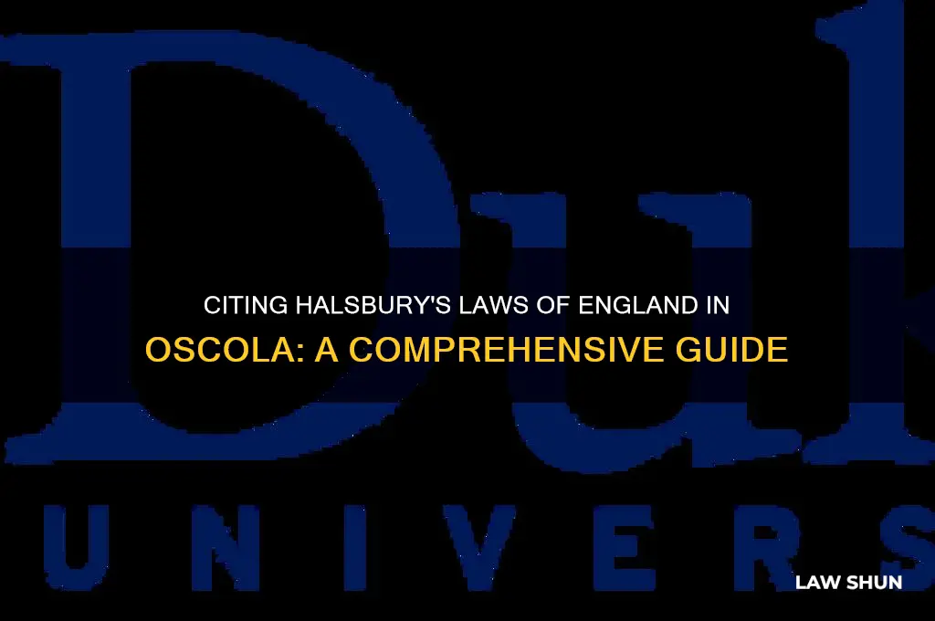 how to cite halsbury