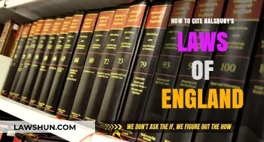 Mastering Legal Citations: A Guide to Citing Halsbury's Laws of England