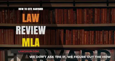 Citing Harvard Law Review in MLA: A Comprehensive Guide