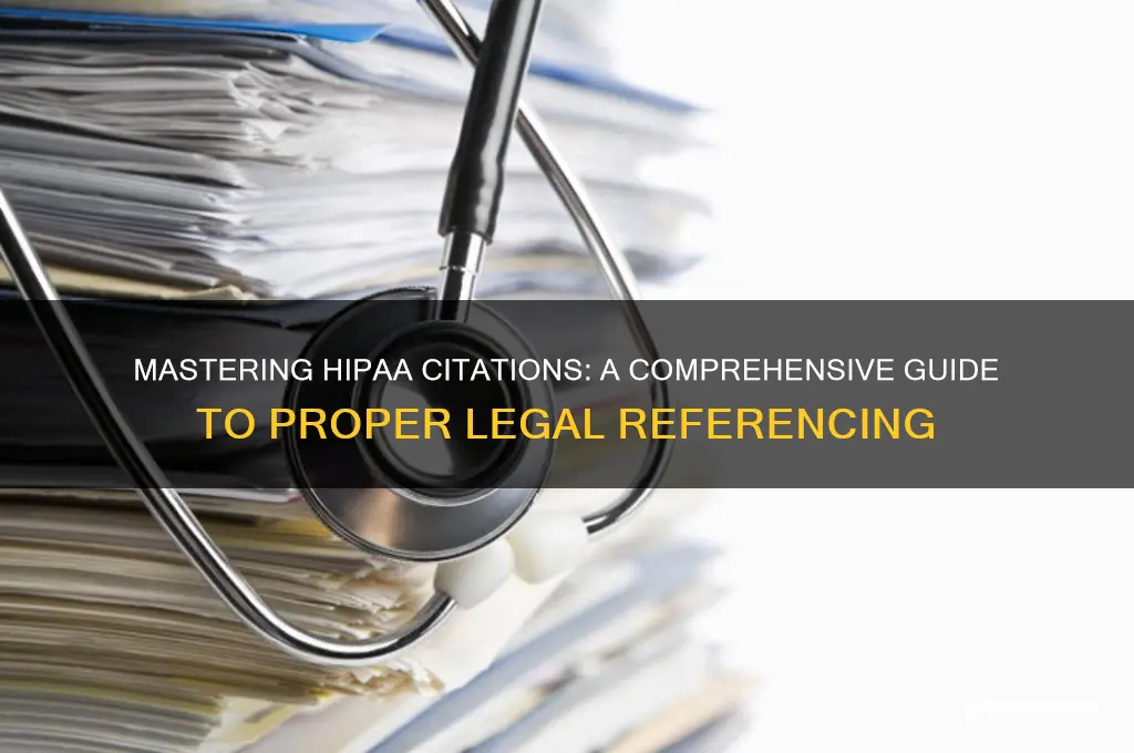 how to cite hippa law