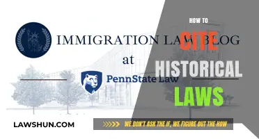 Mastering Legal Citations: A Guide to Citing Historical Laws Accurately