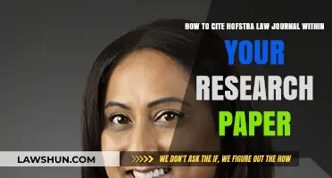Citing Hofstra Law Journal: A Comprehensive Guide for Research Papers