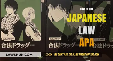 Citing Japanese Law in APA Style: A Comprehensive Guide