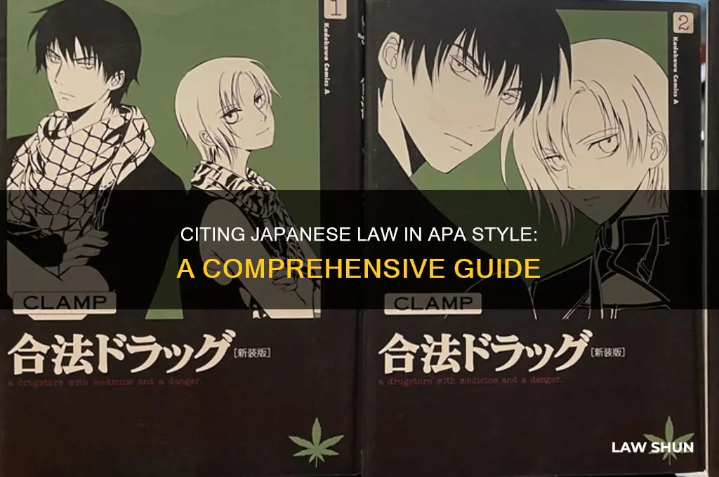 how to cite japanese law apa