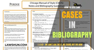 Citing Law Cases: A Guide to Bibliography