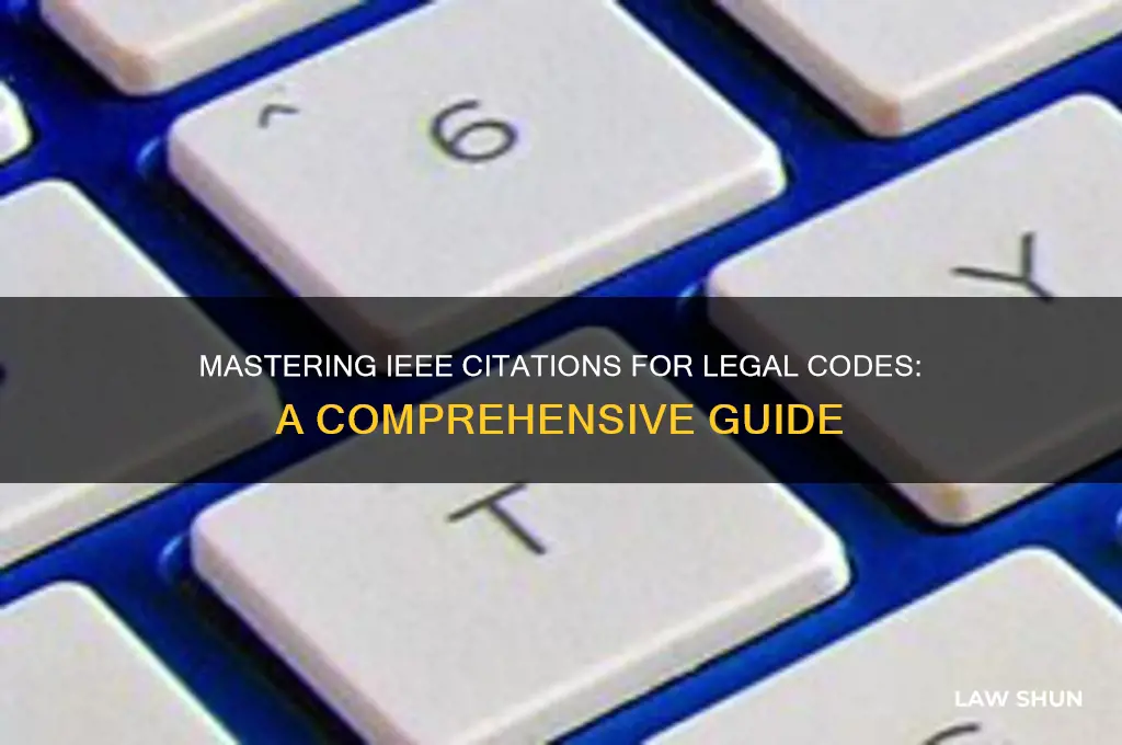how to cite law code ieee