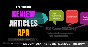 Mastering APA Citations for Law Review Articles: A Comprehensive Guide