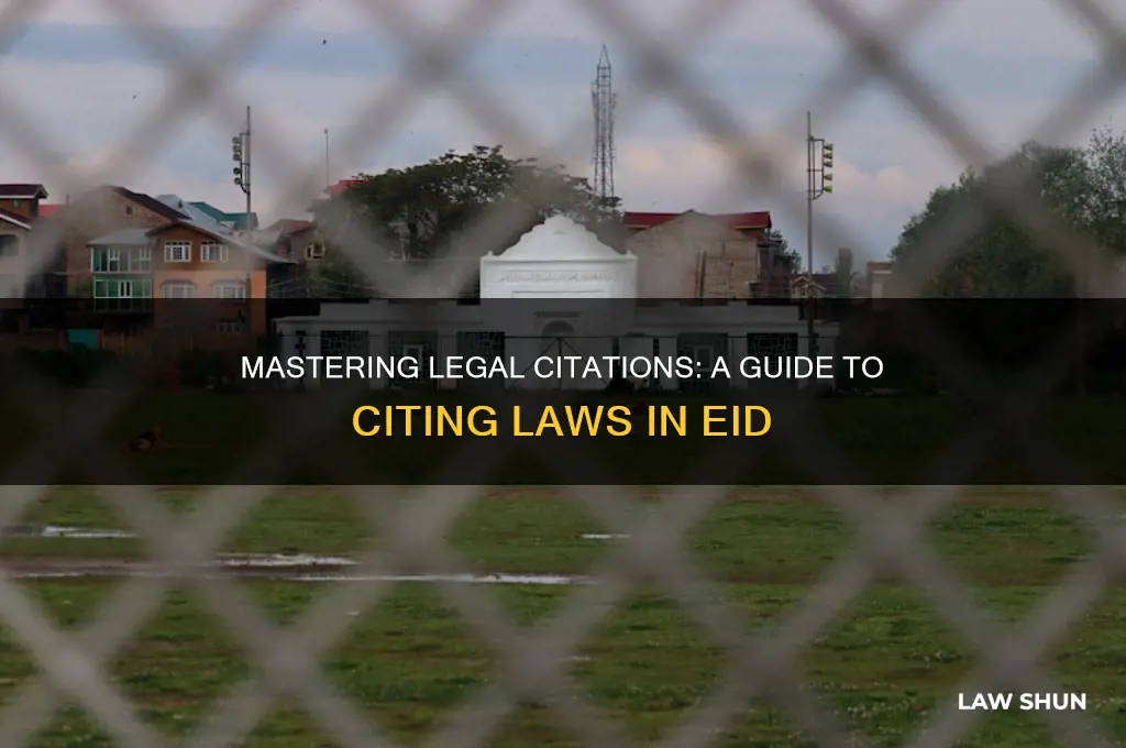 how to cite laws eid