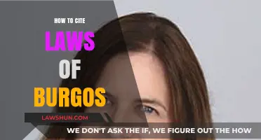 Mastering Legal Citations: A Guide to Citing the Laws of Burgos