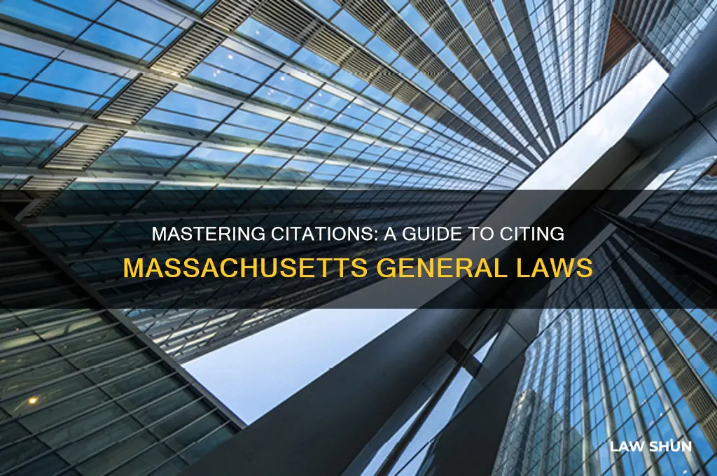 how to cite ma general laws