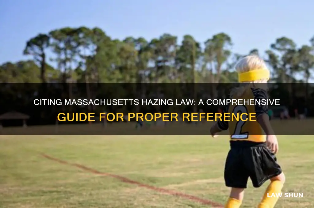 how to cite ma hazing law