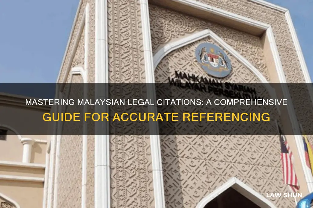how to cite malaysian law