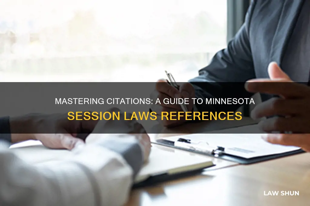 how to cite minnesota session laws
