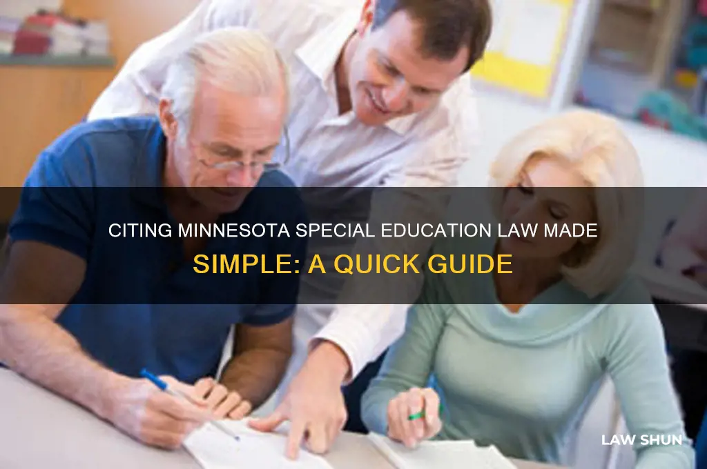 how to cite minnesota special education law easy