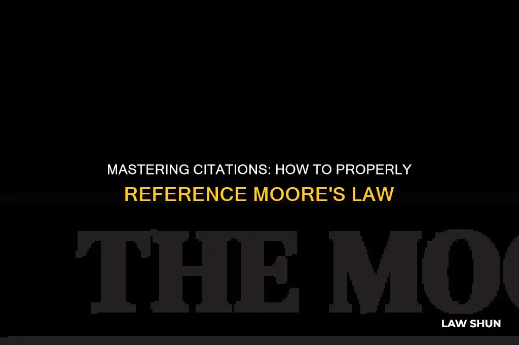 how to cite moore