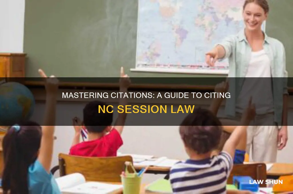 how to cite nc session law