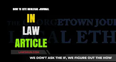Citing Nonlegal Journals in Law Articles: A Comprehensive Guide