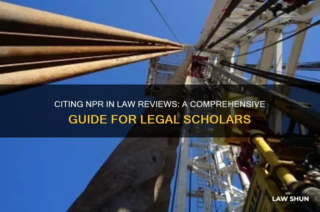how to cite npr in law review