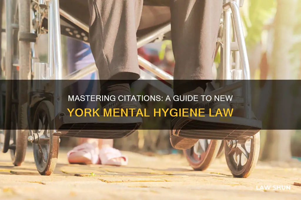 how to cite ny mental hygiene law