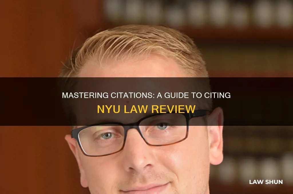 how to cite nyu law review