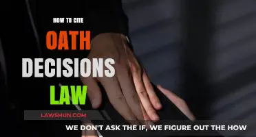 Mastering Legal Citations: A Guide to Citing Oath Decisions in Law