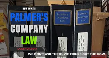 Citing Palmer's Company Law: A Comprehensive Guide for Legal Writers