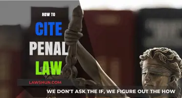 Mastering Legal Citations: A Guide to Citing Penal Law Accurately