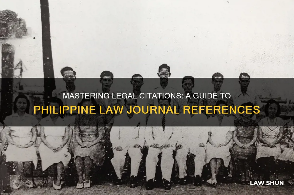 how to cite philippine law journal